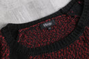 bicolor skinny knit tops