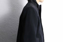 2000's BANANA REPUBLIC melton wool stand collar double zip jacket