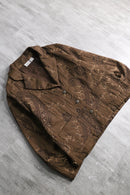 90-00's "chico’s" brown paisley emb short jacket