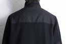2000's BANANA REPUBLIC melton wool stand collar double zip jacket