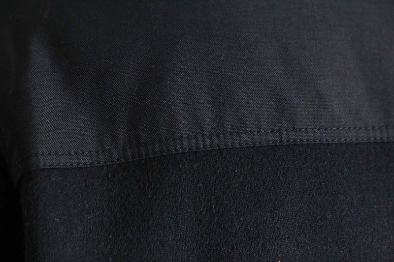 2000's BANANA REPUBLIC melton wool stand collar double zip jacket