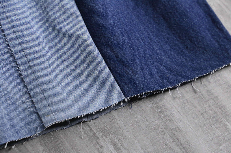 ''Re:make''multicolored denim shorts