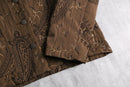 90-00's "chico’s" brown paisley emb short jacket