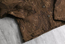 90-00's "chico’s" brown paisley emb short jacket