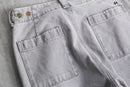 00's CLOSED light gray fade baggy denim pants