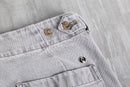 00's CLOSED light gray fade baggy denim pants