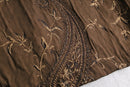 90-00's "chico’s" brown paisley emb short jacket