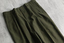 “Levi’s TRAVELERS” olive color poly wool trousers