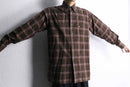 "Pierre Cardin" chocolate brown tartan check shirt