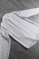 “MICHEAL KORS” white jacquard linen shirt