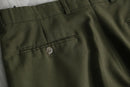 “Levi’s TRAVELERS” olive color poly wool trousers