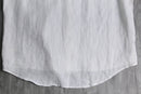 “MICHEAL KORS” white jacquard linen shirt