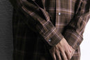 "Pierre Cardin" chocolate brown tartan check shirt