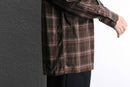 "Pierre Cardin" chocolate brown tartan check shirt