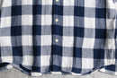 “DENIM ＆ SUPPLY” block check gauze shirt