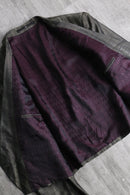 metallic check double spencer jacket