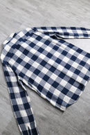 “DENIM ＆ SUPPLY” block check gauze shirt