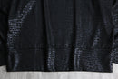 snake pattern black design cut and sewn
