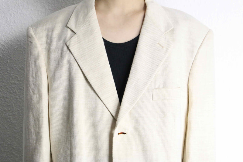 linen rayon single breasted set-up