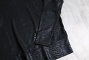 snake pattern black design cut and sewn