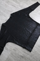 snake pattern black design cut and sewn