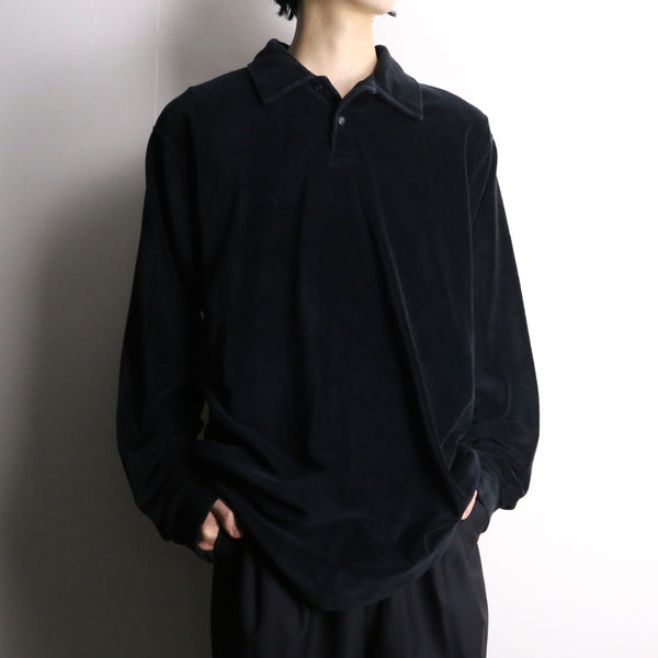 "I.N.C" black color pile tops shirt