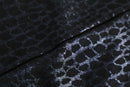 snake pattern black design cut and sewn