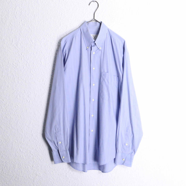 "VALENTINO" light blue stripe cotton L/S shirt