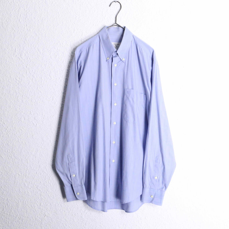 "VALENTINO" light blue stripe cotton L/S shirt
