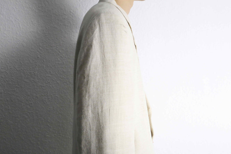 linen rayon single breasted set-up