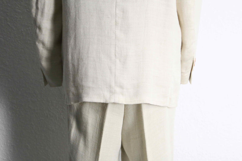 linen rayon single breasted set-up