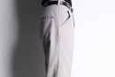 light gray stripe boots cut slacks