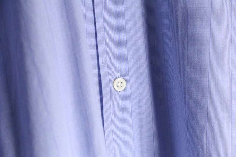 "VALENTINO" light blue stripe cotton L/S shirt