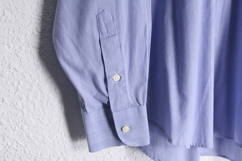 "VALENTINO" light blue stripe cotton L/S shirt