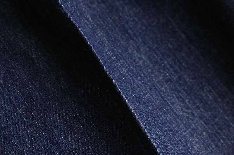 "MARITHE + FRANCOIS GIRBAUD" indigo blue tapered buggy denim