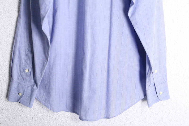 "VALENTINO" light blue stripe cotton L/S shirt