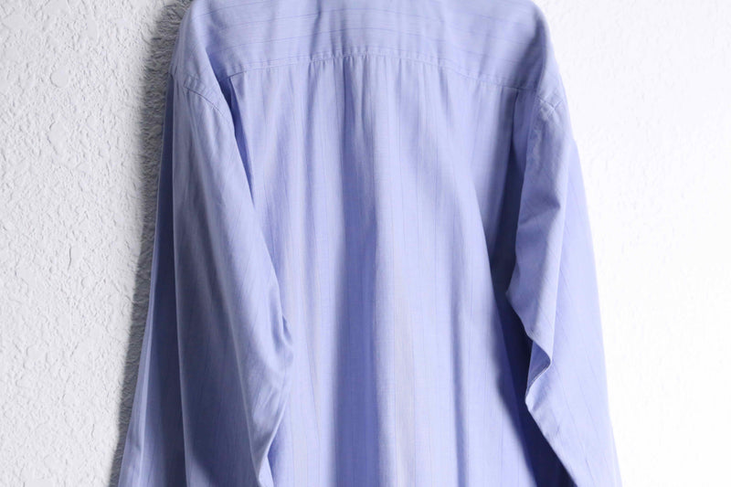 "VALENTINO" light blue stripe cotton L/S shirt