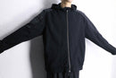 fine gloss black shoulder line hoodie