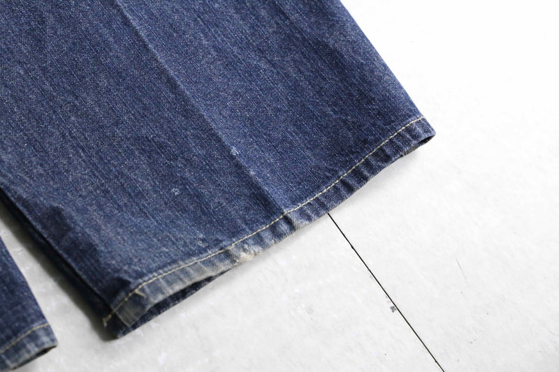 "MARITHE + FRANCOIS GIRBAUD" indigo blue tapered buggy denim