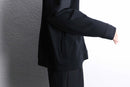 fine gloss black shoulder line hoodie