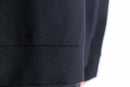 fine gloss black shoulder line hoodie