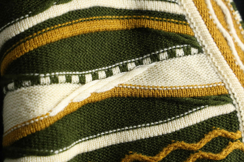 moss green acryl 3D cardigan