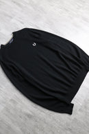"FRED PERRY" black crew knit