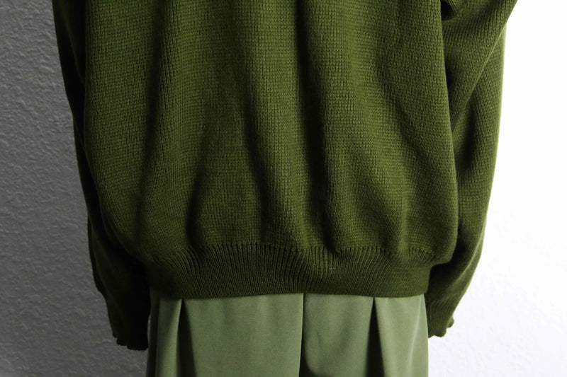 moss green acryl 3D cardigan