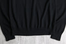 "FRED PERRY" black crew knit