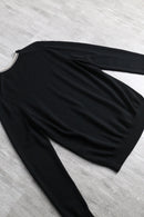 "FRED PERRY" black crew knit