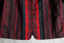 crimson gothic pattern zip jacket
