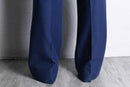 70's cobalt blue semi flare slacks