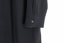 ”CHICO’S” black middle length poly twill shirts