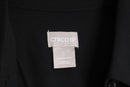 ”CHICO’S” black middle length poly twill shirts